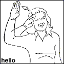 Hello in American Sign Language